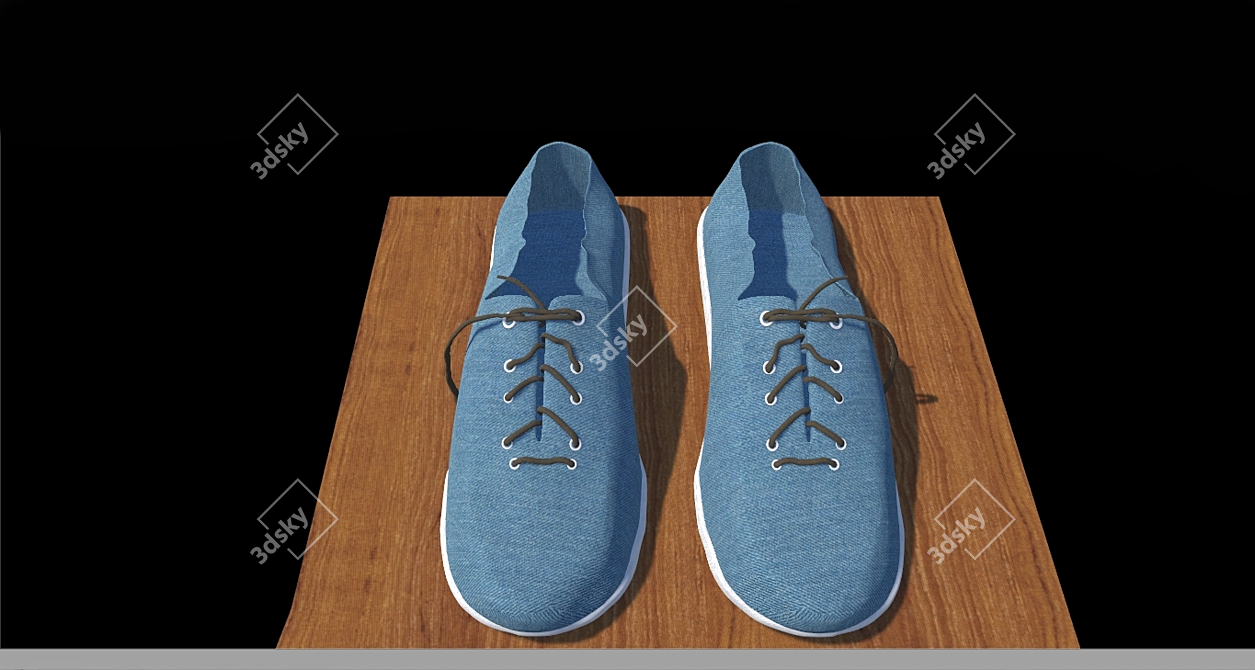 3D Sneakers Model Kit: FBX & OBJ Formats, 3 Textures 3D model image 2