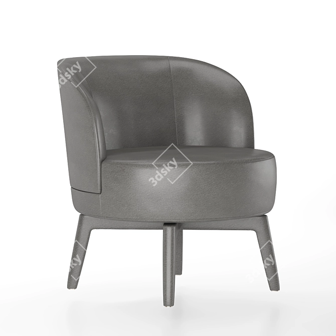 Luxurious Fendi Doyle Armchair 3D model image 3