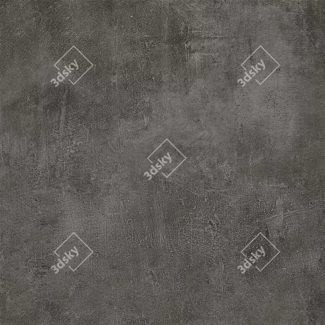 Boldly Black Concrete Wall Tiles 3D model image 5