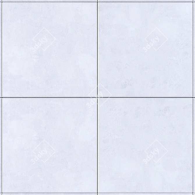 Concrete Ares Ice Wall Tiles 3D model image 2