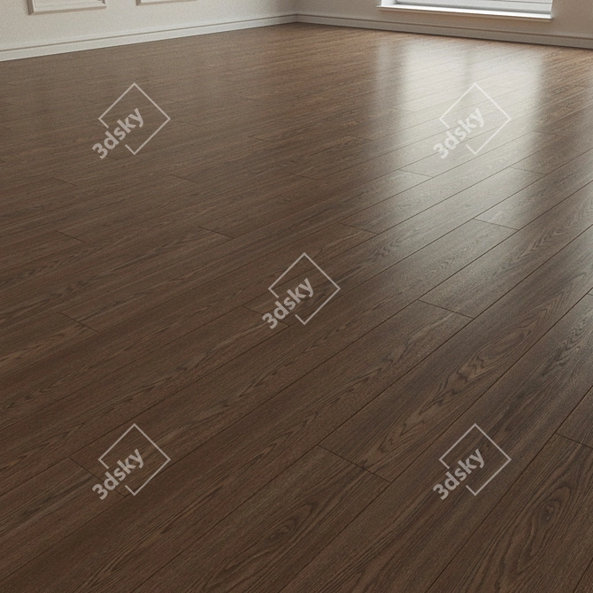 Natural Wood Parquet Laminate 3D model image 2