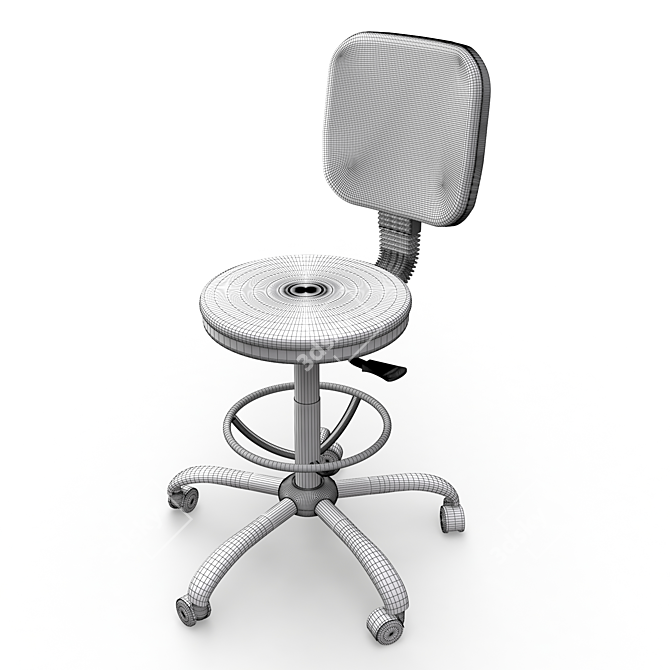 Modern Bar Chair with Vray Render - 3D Model 3D model image 3