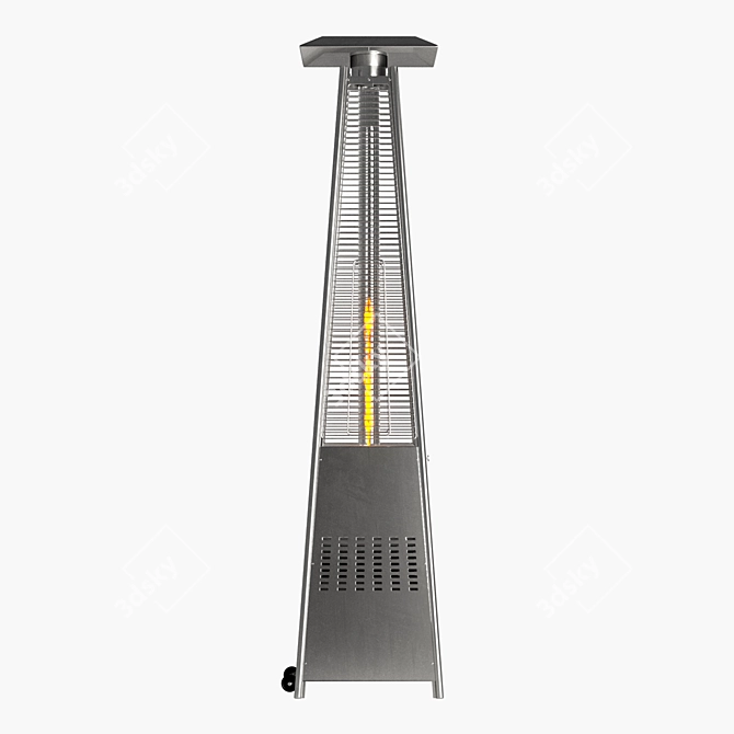 Modern Propane Patio Heater 3D model image 2