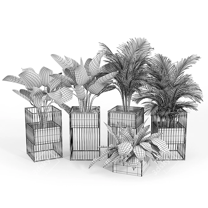 Modern Kehlani Plant Stand &343 3D model image 5