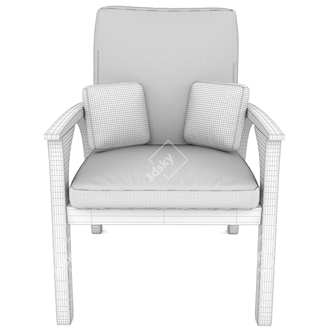 Luxury Leather Chair 3D model image 4