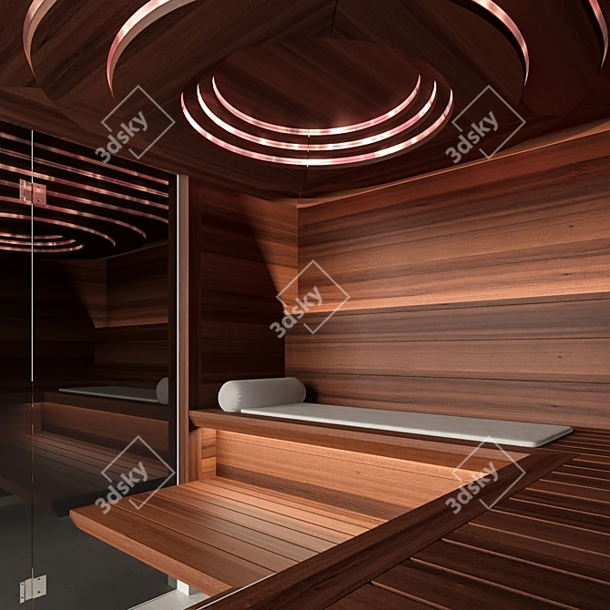 Luxury Sauna Klafs Aurora 3D model image 2