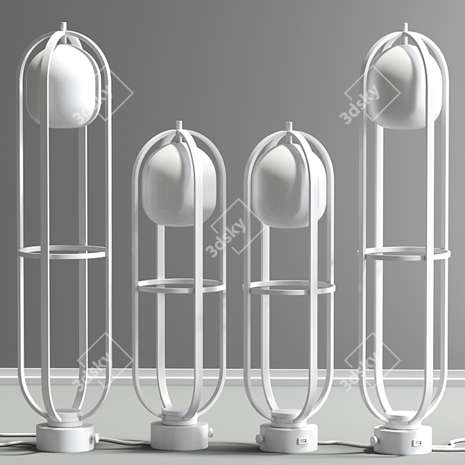 Elegant Saint Mila Floor Lamp 3D model image 2