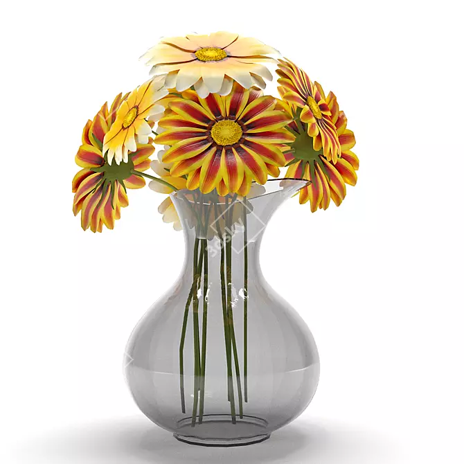 3D High-Poly Flower for Decor 3D model image 1