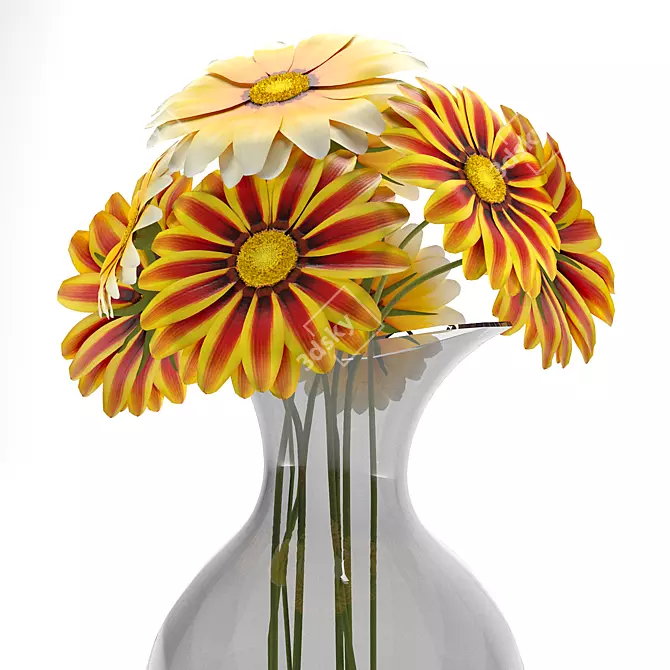 3D High-Poly Flower for Decor 3D model image 2