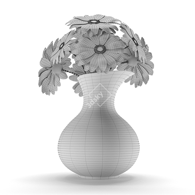 3D High-Poly Flower for Decor 3D model image 3