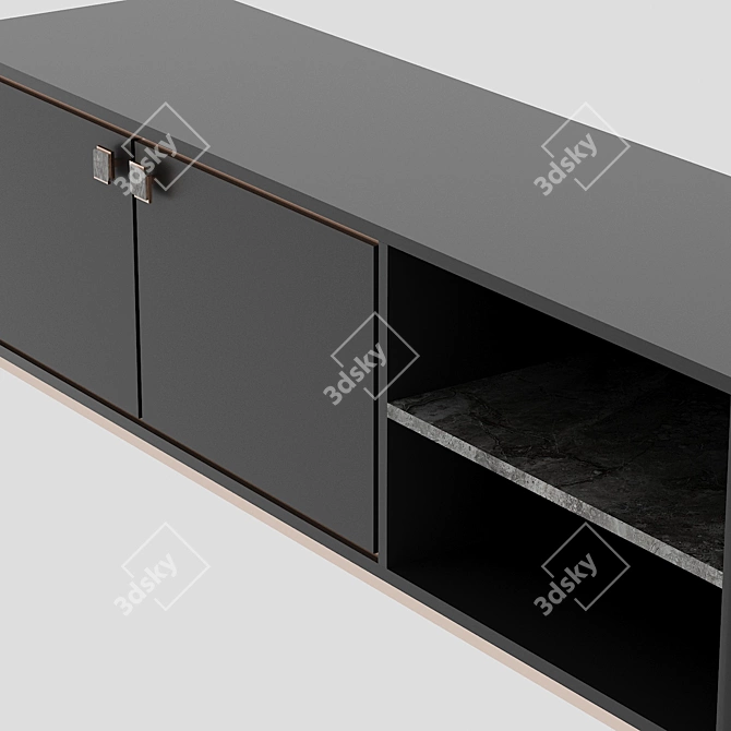 Custom TV Stand Chest | 1900x620x500 Size 3D model image 3