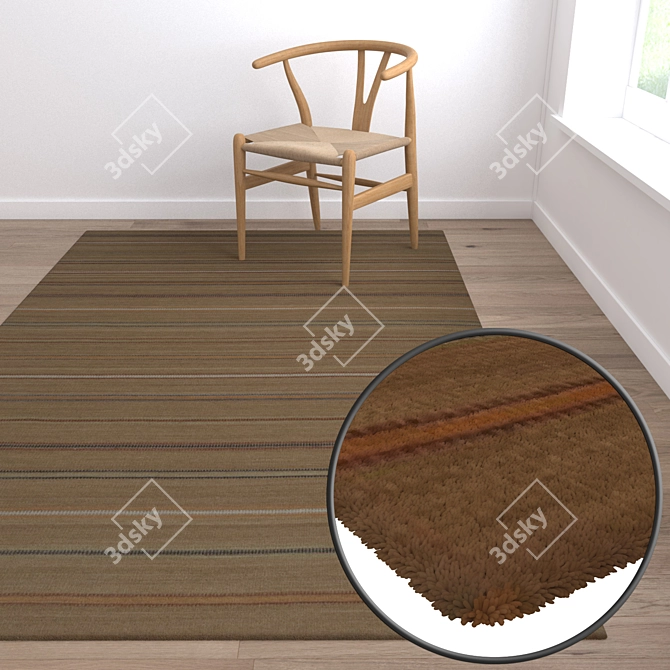 Luxury Carpets Set: High-Quality Textures for Stunning Renderings 3D model image 5