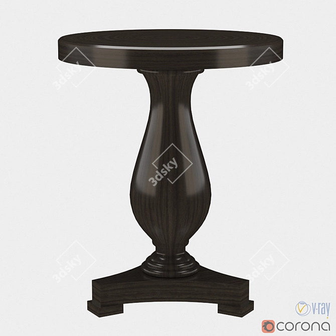 Luxury Ralph Lauren Side Table 3D model image 1