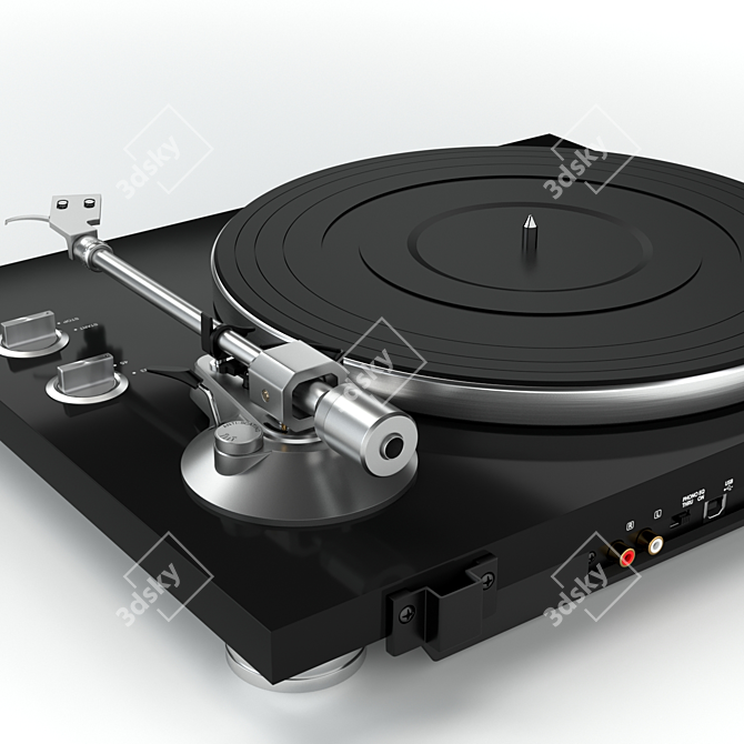 TEAC TN300: High-Quality Vinyl Turntable 3D model image 2