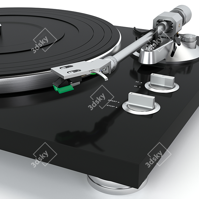 TEAC TN300: High-Quality Vinyl Turntable 3D model image 3