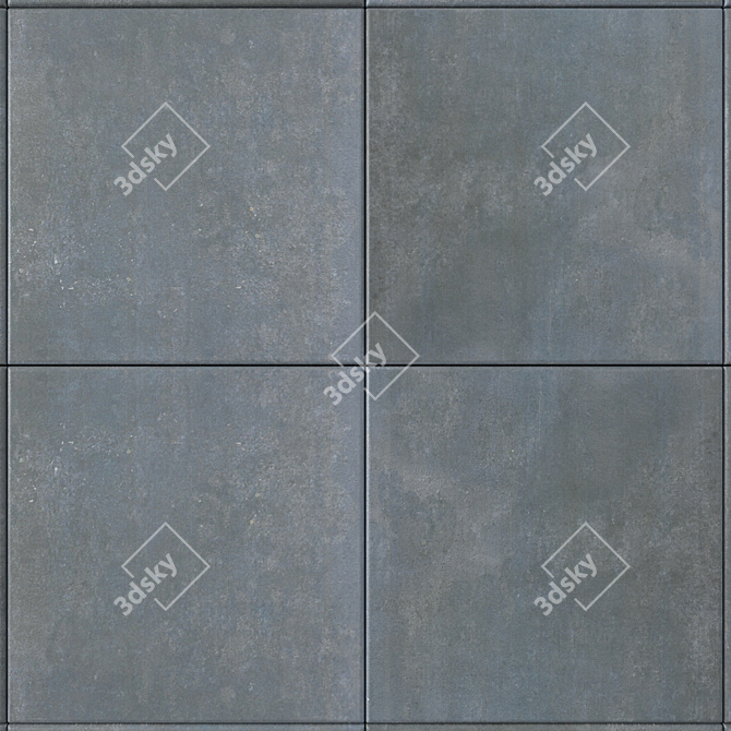 Cemento Anthracite Concrete Wall Tiles 3D model image 2