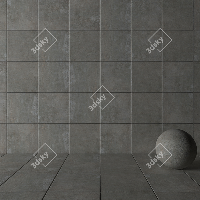 CMTOX Concrete Wall Tiles: Modern & Versatile 3D model image 3