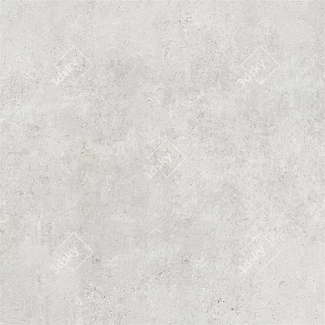 Cemento White Concrete Tiles: Modern Elegance for Your Walls 3D model image 5