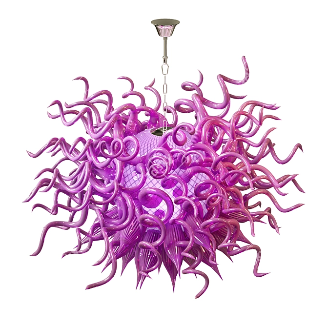 Jellyfish Tentacles Chandelier 3D model image 8