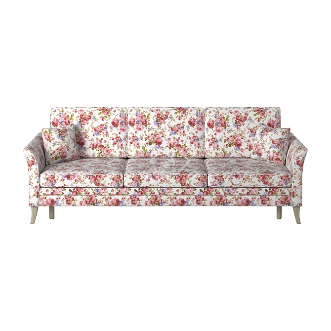 Title: Rosy Flower Sofa: Modern Comfort 3D model image 2