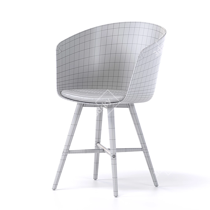 JYSK FAVRBJERG: Sleek Dining Chair 3D model image 2