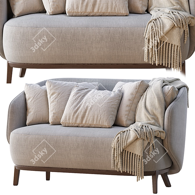 Bosc CONCHA | Stylish Sofa 3D model image 1