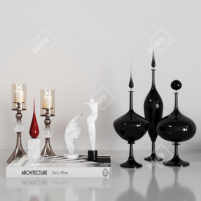 Corona Decor Set: Exquisite and Versatile 3D model image 1