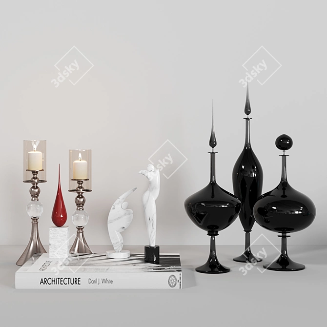 Corona Decor Set: Exquisite and Versatile 3D model image 3