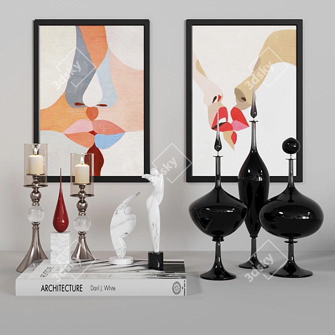 Corona Decor Set: Exquisite and Versatile 3D model image 4