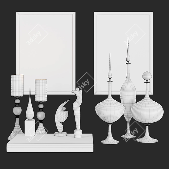 Corona Decor Set: Exquisite and Versatile 3D model image 5