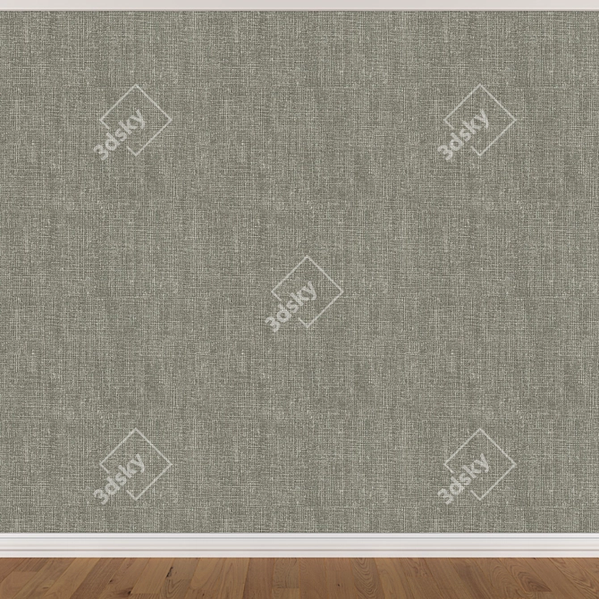 Seamless Wallpaper Set - 3 Color Options 3D model image 2