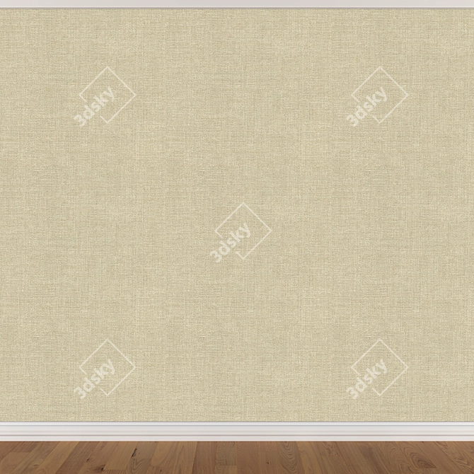 Seamless Wallpaper Set - 3 Color Options 3D model image 3