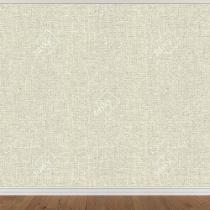 Seamless Wallpaper Set - 3 Color Options 3D model image 4