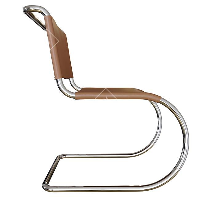 Minimalist MR Side Chair 3D model image 3