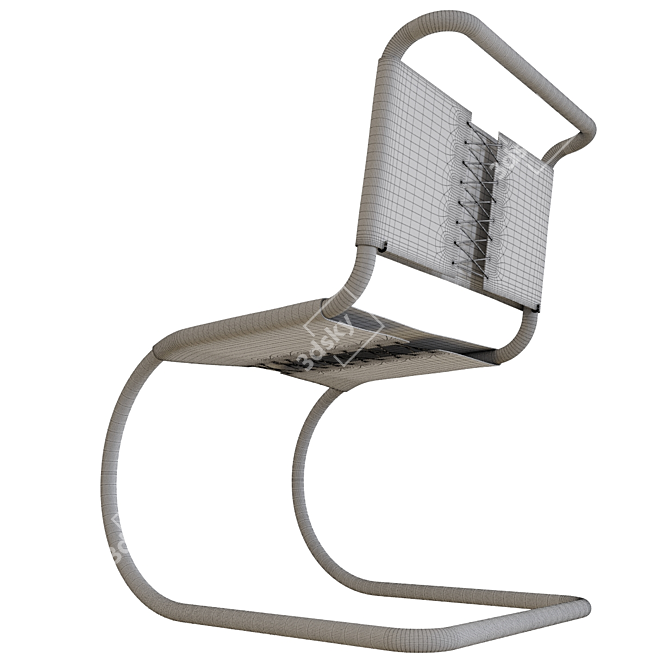 Minimalist MR Side Chair 3D model image 5