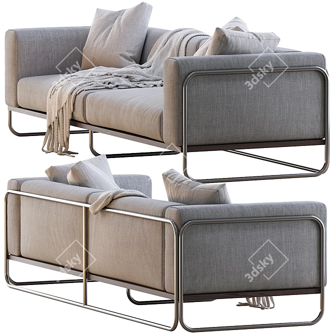 Filo Outdoor Daybed 3D model image 2