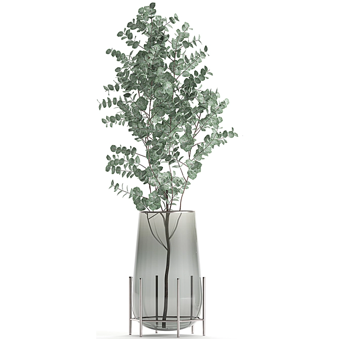 Ashen Eucalyptus Bouquet 3D model image 2