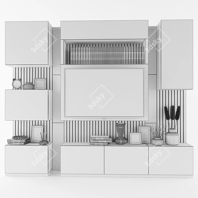 Modern TV Shelf: 3DS Max, V-Ray 3D model image 5