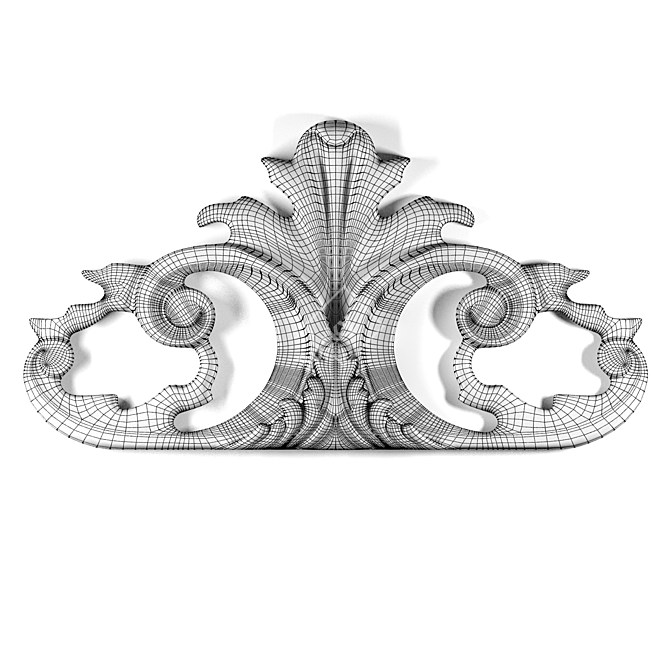 Versatile 3D Trim Ornament 3D model image 2