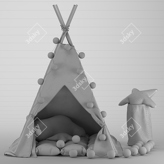 Children's Adventure Teepee 3D model image 5