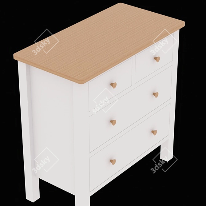 LA REDOUTE Chest: Ashin Комод - Stylish and Practical 3D model image 9