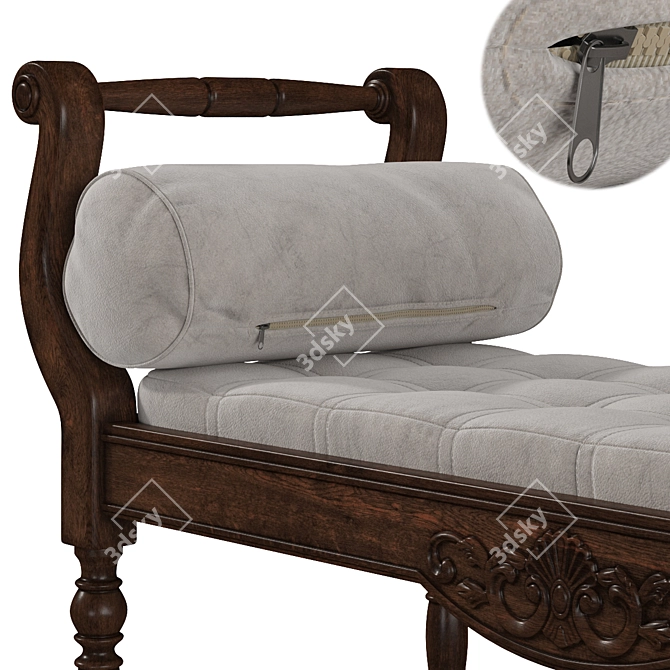 Modern Bench Seat 3D model image 2