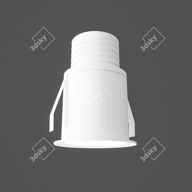 GUINCHO Recessed Light: Modern Aluminum Design 3D model image 3