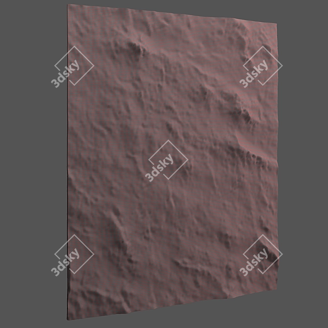 Gray-Blue Stone Wall: High-Res Corona & Vray Textures 3D model image 4