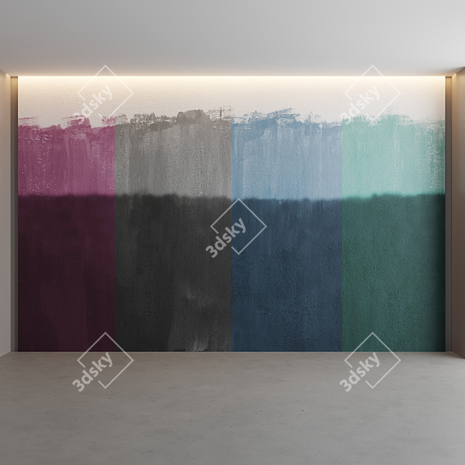 Artistic Horizon Wall Decor 3D model image 1