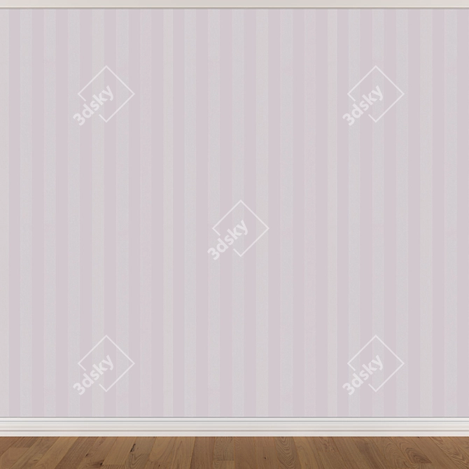 Seamless Wallpaper Set - 3 Colors 3D model image 3