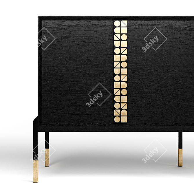 Luxury Tapestry Buffet by ZUSTER 3D model image 11