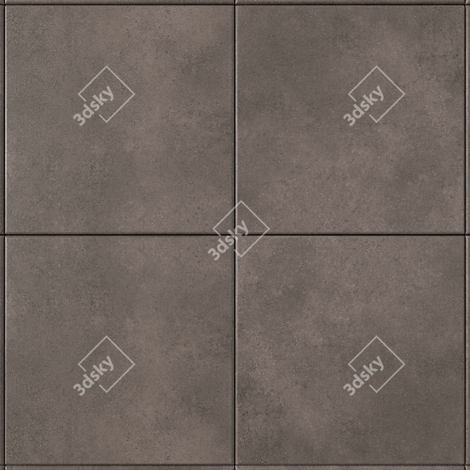 Modern Concrete Vizon Wall Tiles 3D model image 2