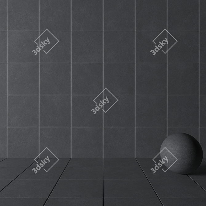 Urban Concrete Wall Tiles 3D model image 3