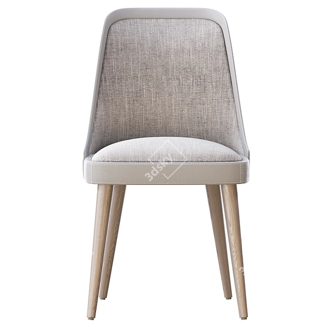 Lush Leather Chair: Elegant & Comfortable 3D model image 3